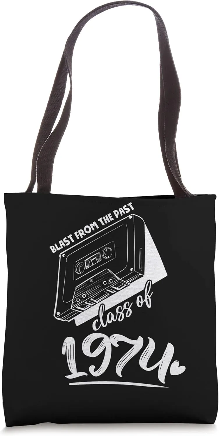 Reunion Class of 1974 School Graduation Blast From The Past Tote Bag