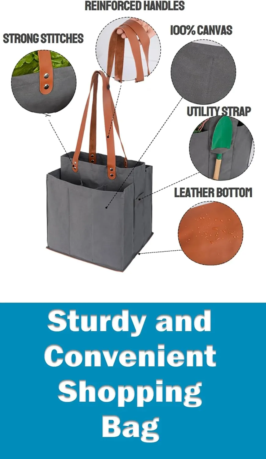 Reusable Grocery Bags for Heavy Duty,Tote Bags Bulk,Foldable Shopping Bags,Utility Multipurpose Tote