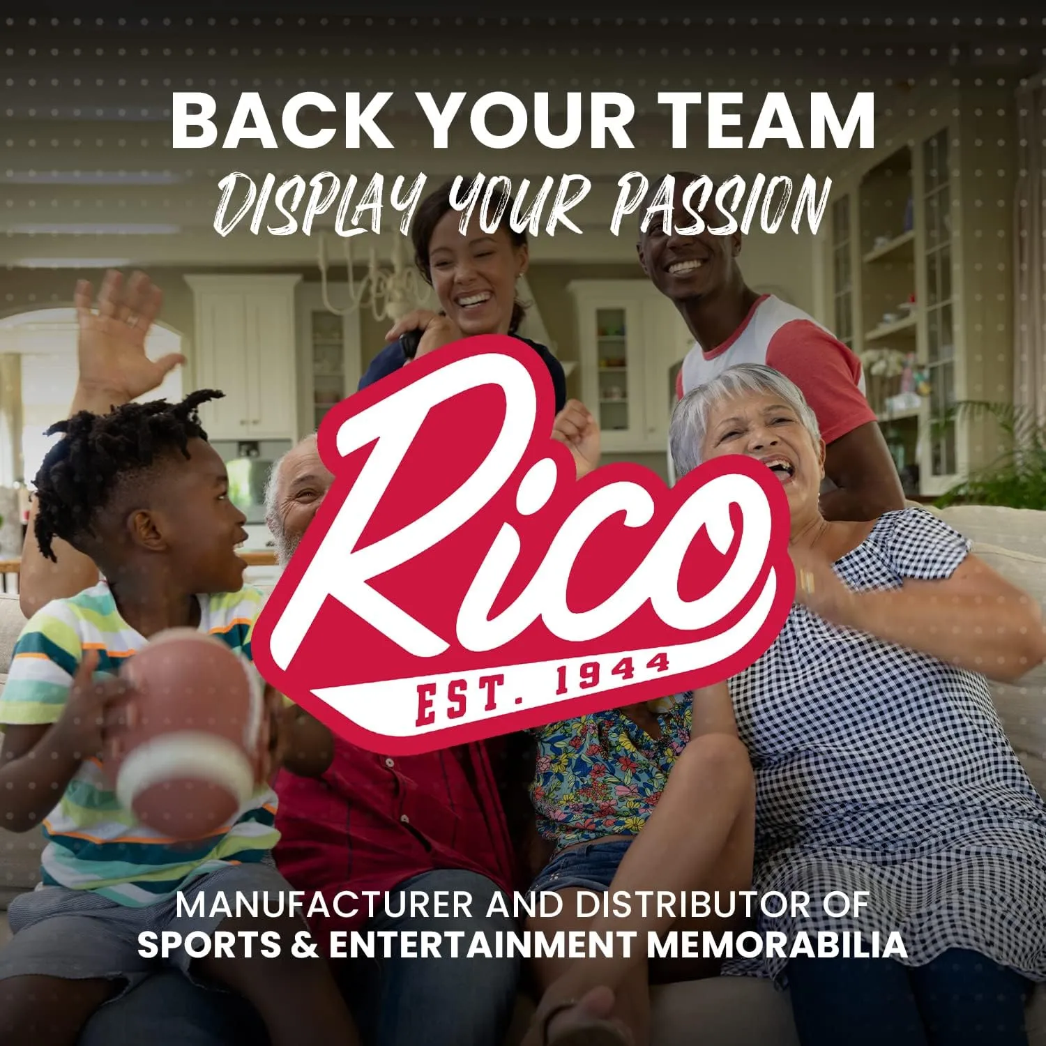 Rico Industries NFL Football Utility Flag - Double Sided - Great for Boat/Golf Cart/Home ect.