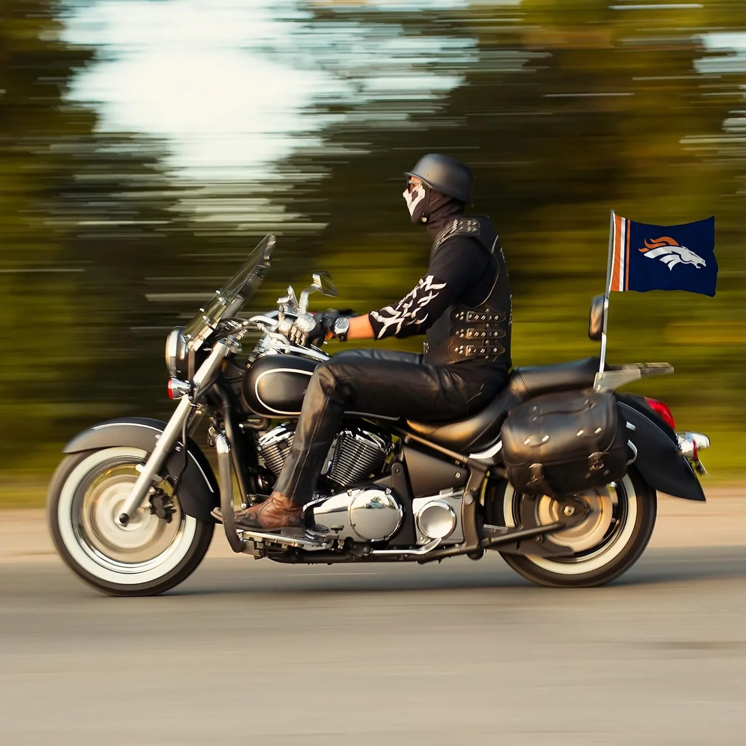 Rico Industries NFL Football Utility Flag - Double Sided - Great for Boat/Golf Cart/Home ect.