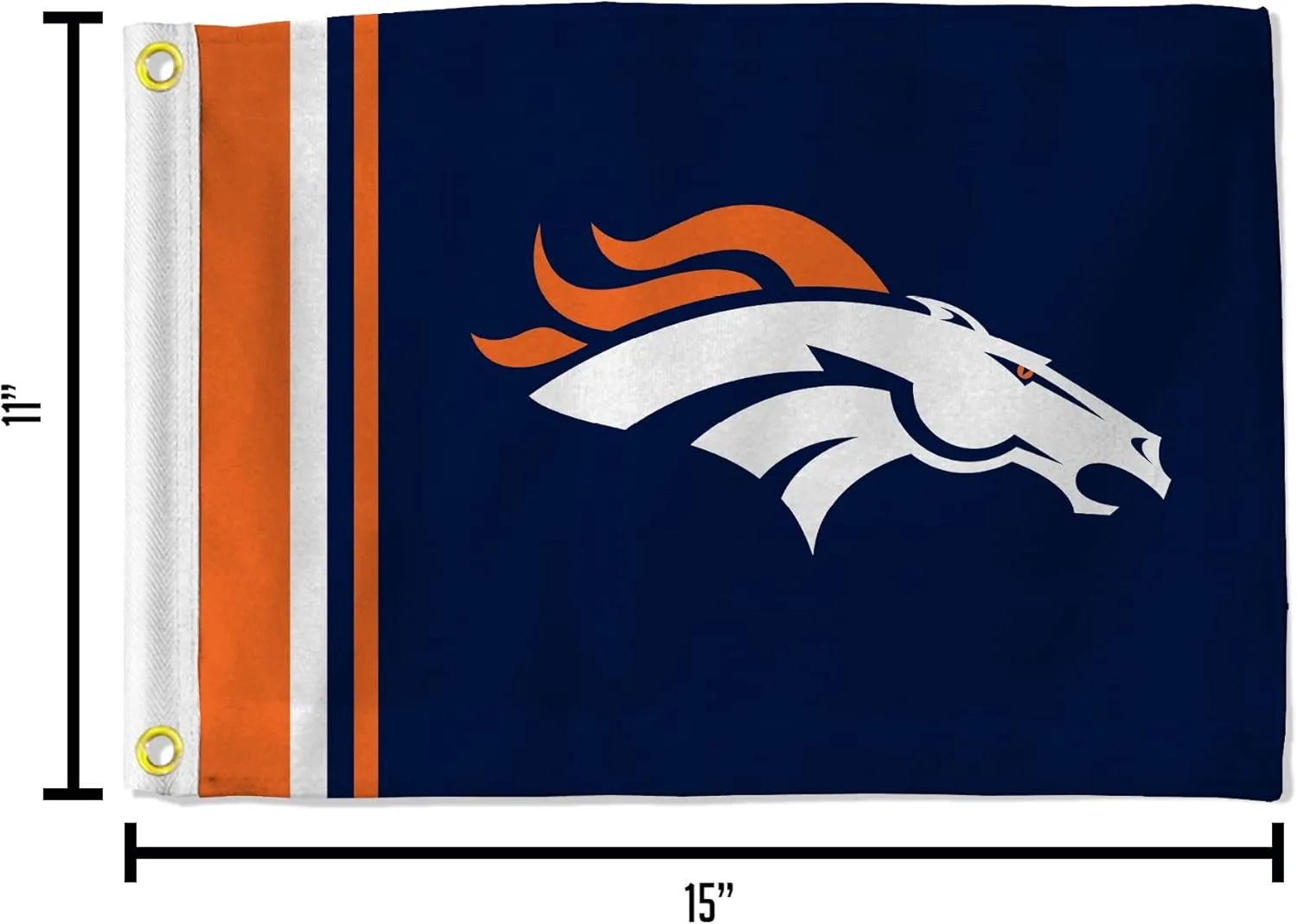 Rico Industries NFL Football Utility Flag - Double Sided - Great for Boat/Golf Cart/Home ect.