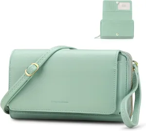 RONSIN Crossbody Bag for Women Wristlet Wallets with RFID Card Small Clutch Purses for Party Prom