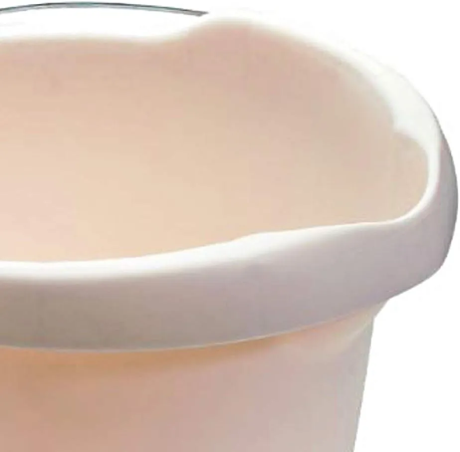 Rubbermaid Roughneck Heavy-Duty Utility Bucket 15-Quart Bisque Comfortable/Durable Pour Handle Sturdy Pail Bucket for Household Cleaning/Mopping