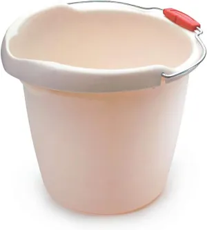 Rubbermaid Roughneck Heavy-Duty Utility Bucket 15-Quart Bisque Comfortable/Durable Pour Handle Sturdy Pail Bucket for Household Cleaning/Mopping
