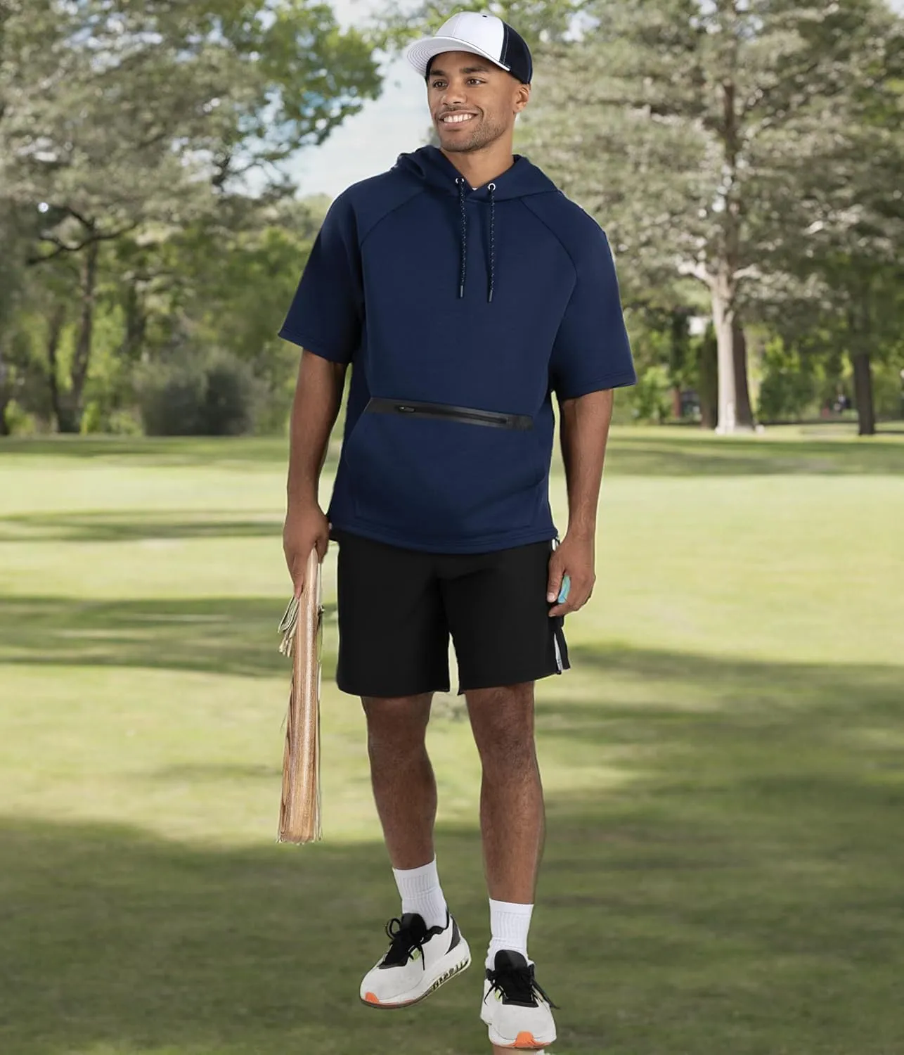 Russell Athletic Legend Tech Fleece Hoodie - Warm, Breathable Cage Jacket with Pocket - Outdoor & Everyday Comfort!