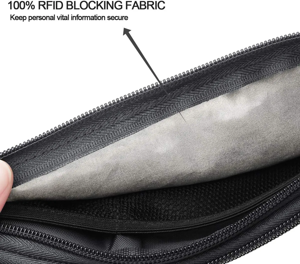 Ryaco Money Belt, Slim Passport Holder RFID Blocking Hidden Wallet Travel Essentials Pouch for Women Men With Adjustable Strap Waist Bag to Protect Cash, Credit Cards and Documents