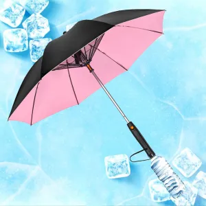 S-SNAIL-OO 3 in 1 Umbrella with Fan, Uv Blocking Umbrella with Fan and mister, USB Rechargeable Sun Umbrella for Outdoor, BBQ, Fishing, Beach
