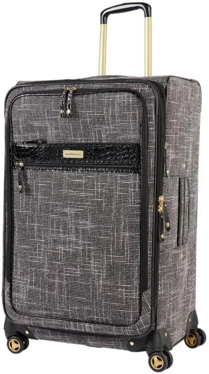 Samantha Brown Vintage Tweed 26" Spinner (Black)