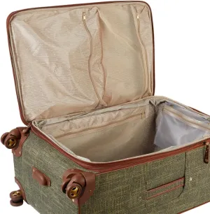 Samantha Brown Vintage Tweed 30" Spinner (Olive Green)