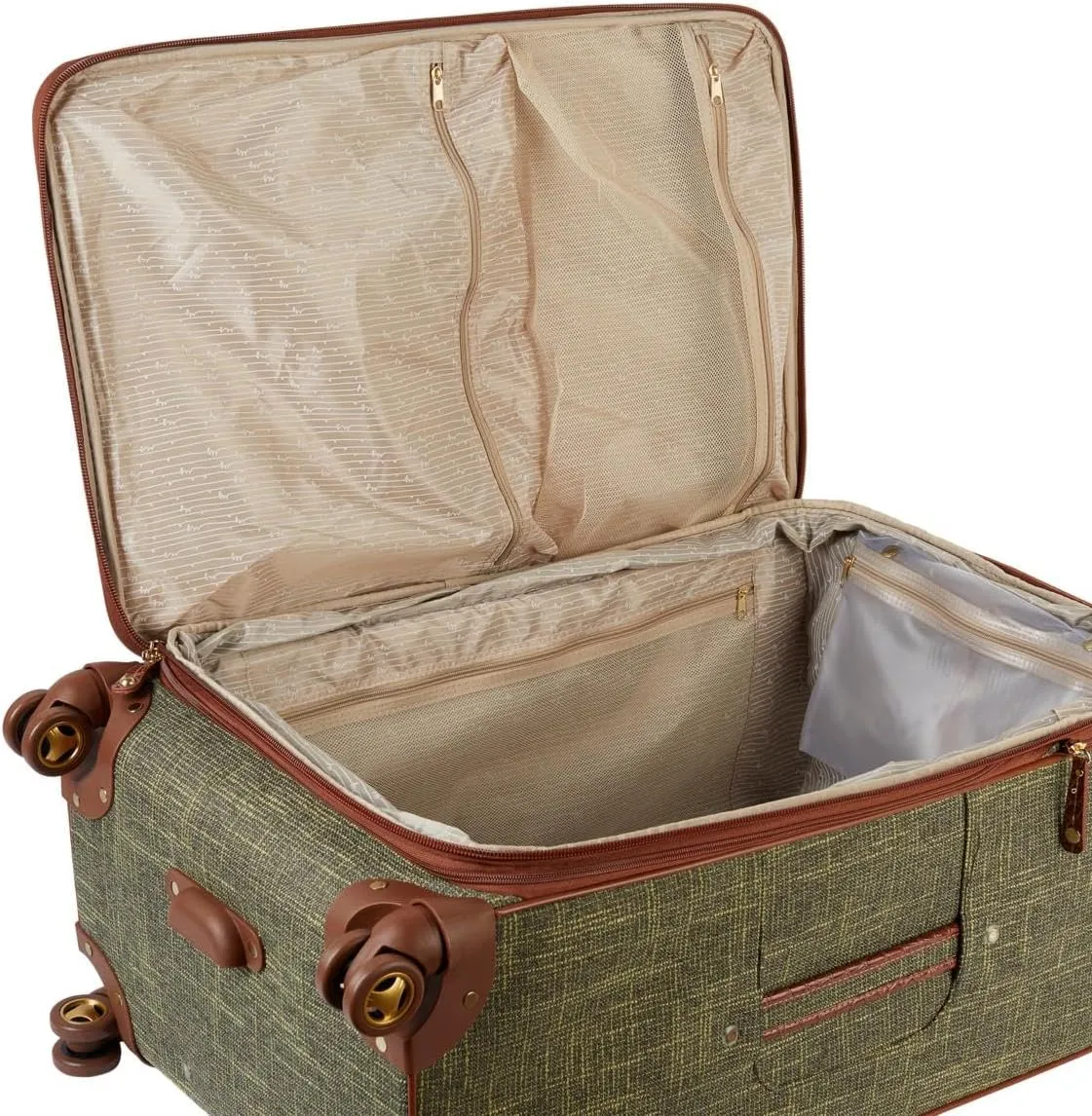Samantha Brown Vintage Tweed 30" Spinner (Olive Green)