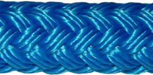 Samson EQ Braid Double Braid Polyester Yacht Rope 1/2" 8,300 lb. Tensile Colors: Blue, Black, Beige, Beige/White, Black with Blue tracer, Pink and Purple (Blue, 1/2" x 25 ft. Hank)