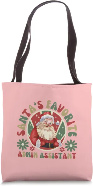 Santas Favorite Administrative Assistant Christmas Secretary Tote Bag