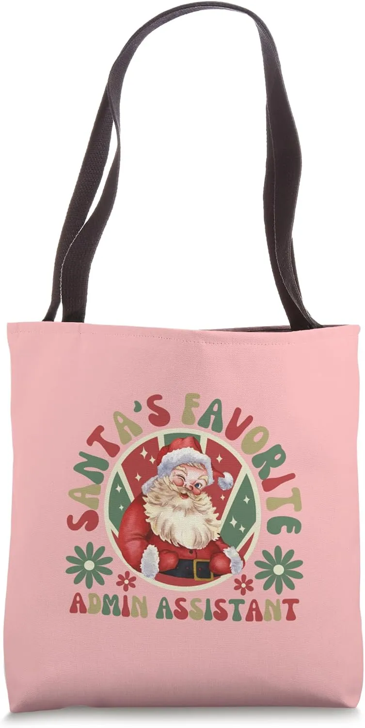 Santas Favorite Administrative Assistant Christmas Secretary Tote Bag