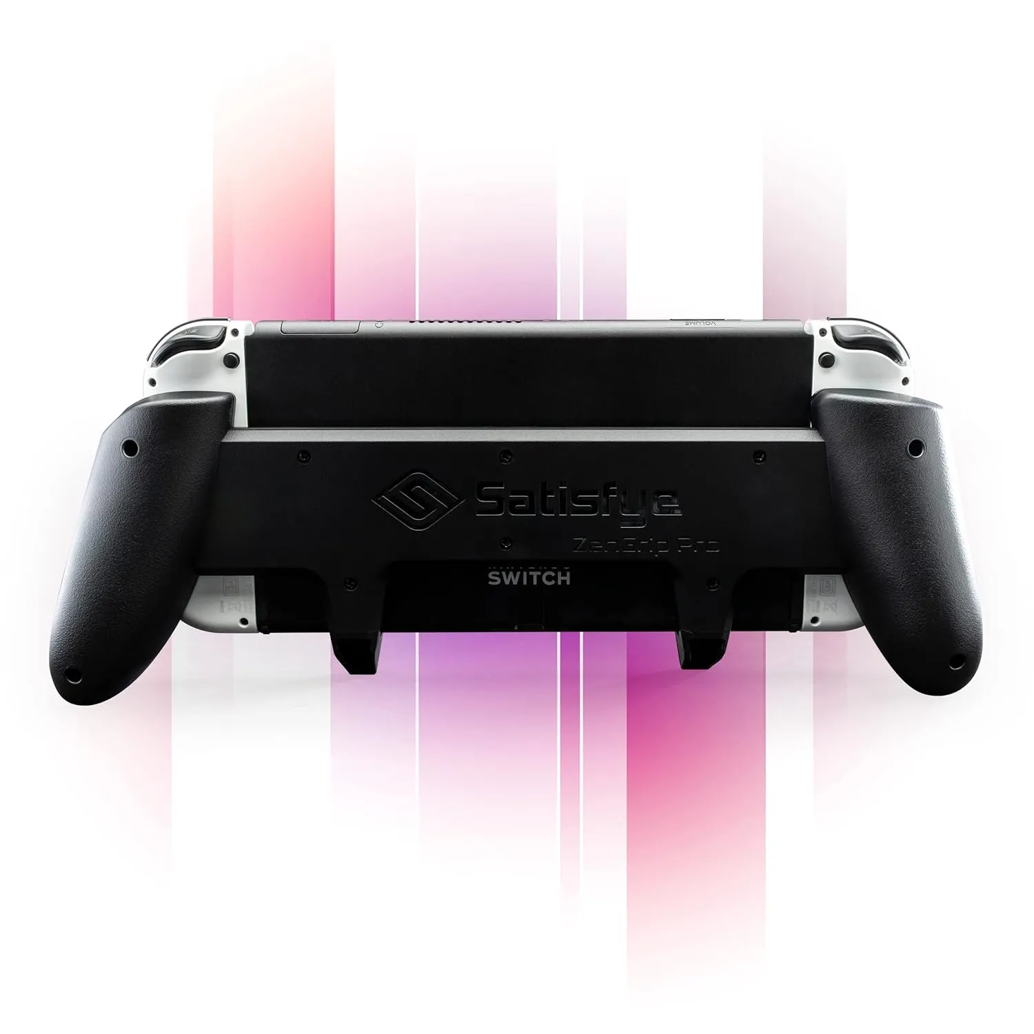 Satisfye - ZenGrip Pro Gen 3 OLED, a Switch Grip Compatible with Nintendo Switch - Comfortable & Ergonomic Grip, Joy Con & Switch Control. #1 Switch Accessories Designed for Gamers (Black)