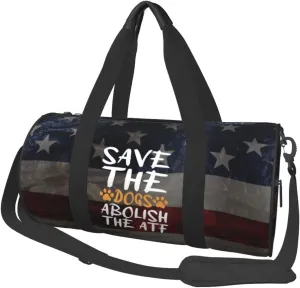 Save The Dogs Abolish The Atf Duffel Bag Gym Bag Travel Sports Tote Large Foldable Beach Swim Yoga4