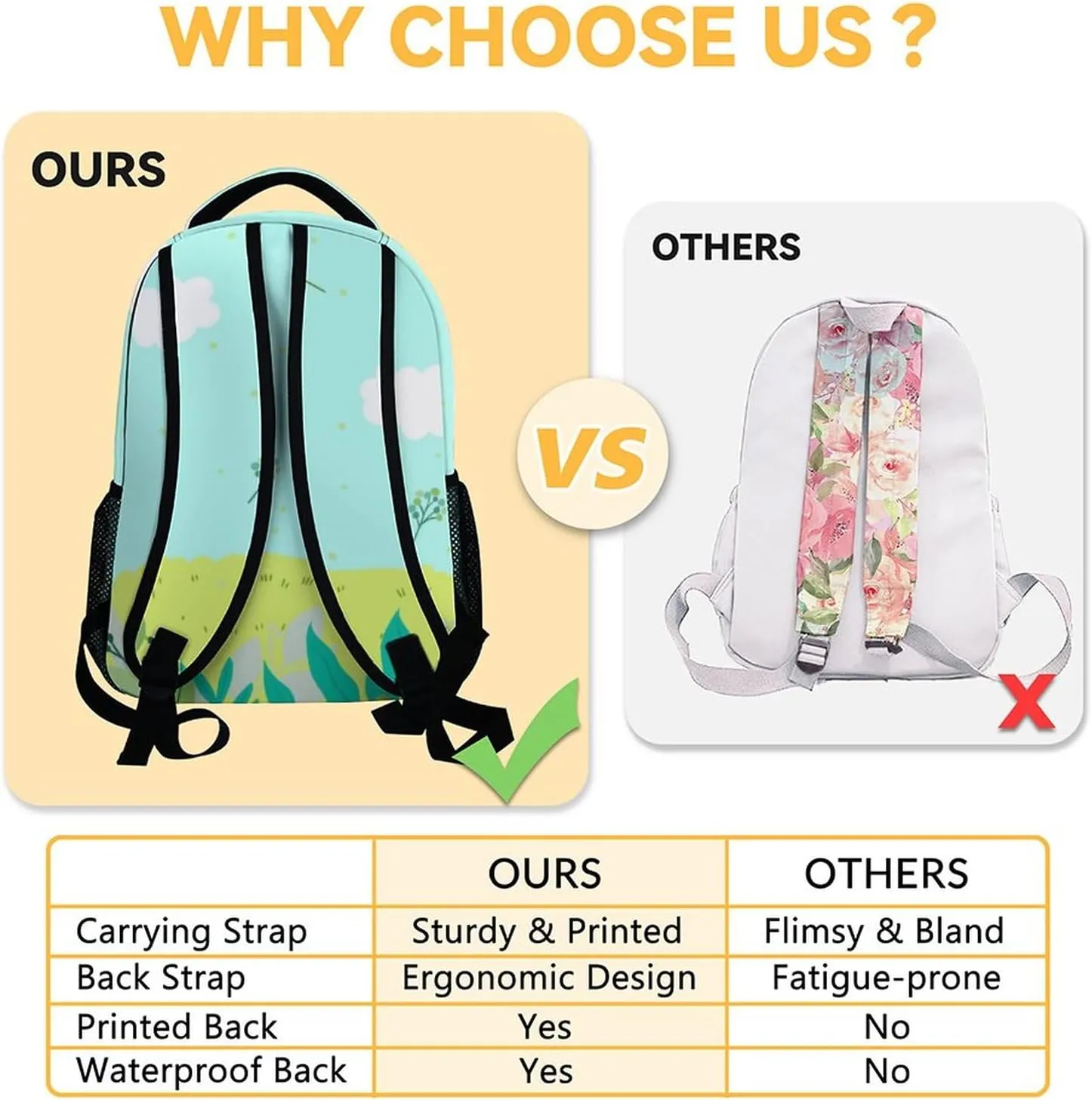 School Backpack for Girls, 17 Inch Blue Backpacks for Kindergarten, Cute Lightweight Bookbag for Kids