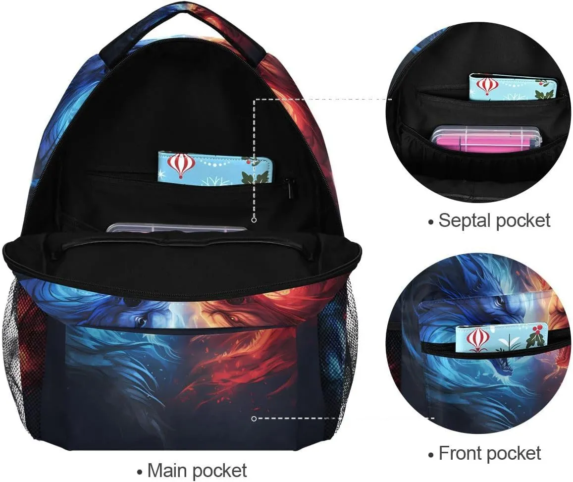School Backpack Stylish Bookbag for Boys Girls Elementary School Casual Travel Bag Computer Laptop Daypack