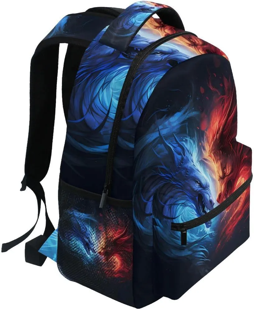 School Backpack Stylish Bookbag for Boys Girls Elementary School Casual Travel Bag Computer Laptop Daypack