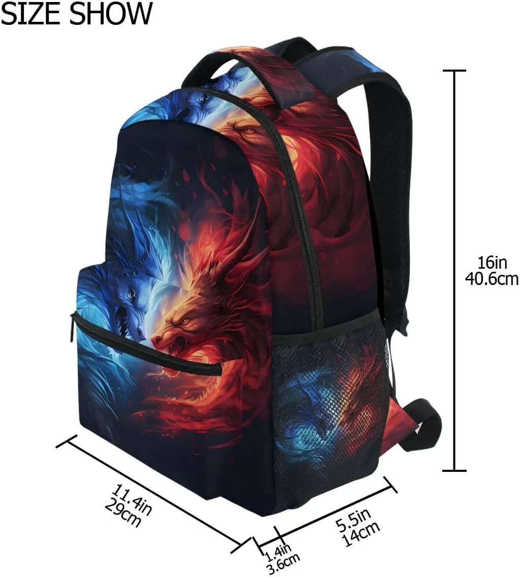 School Backpack Stylish Bookbag for Boys Girls Elementary School Casual Travel Bag Computer Laptop Daypack