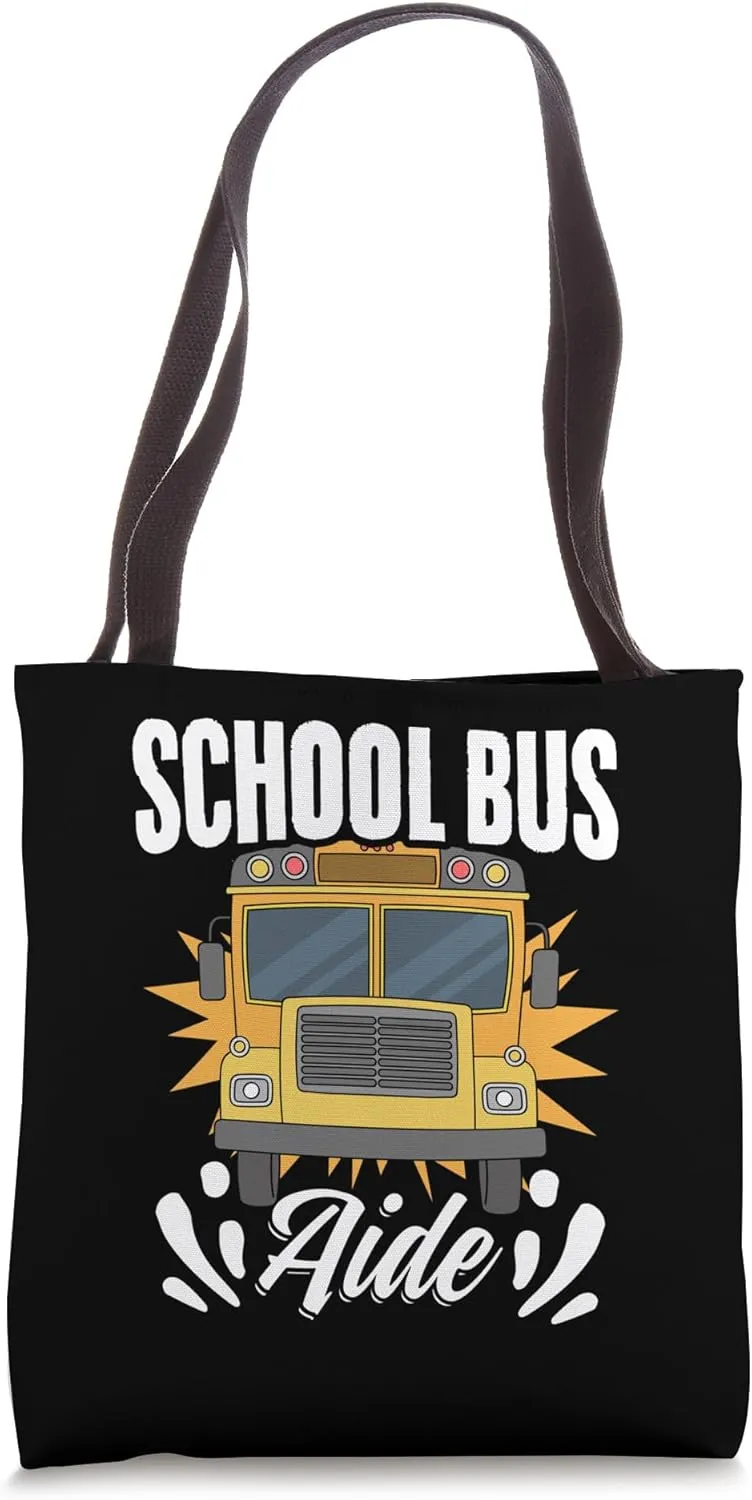 School Bus Aide Transportation Bus Assistant Bus Monitor Tote Bag