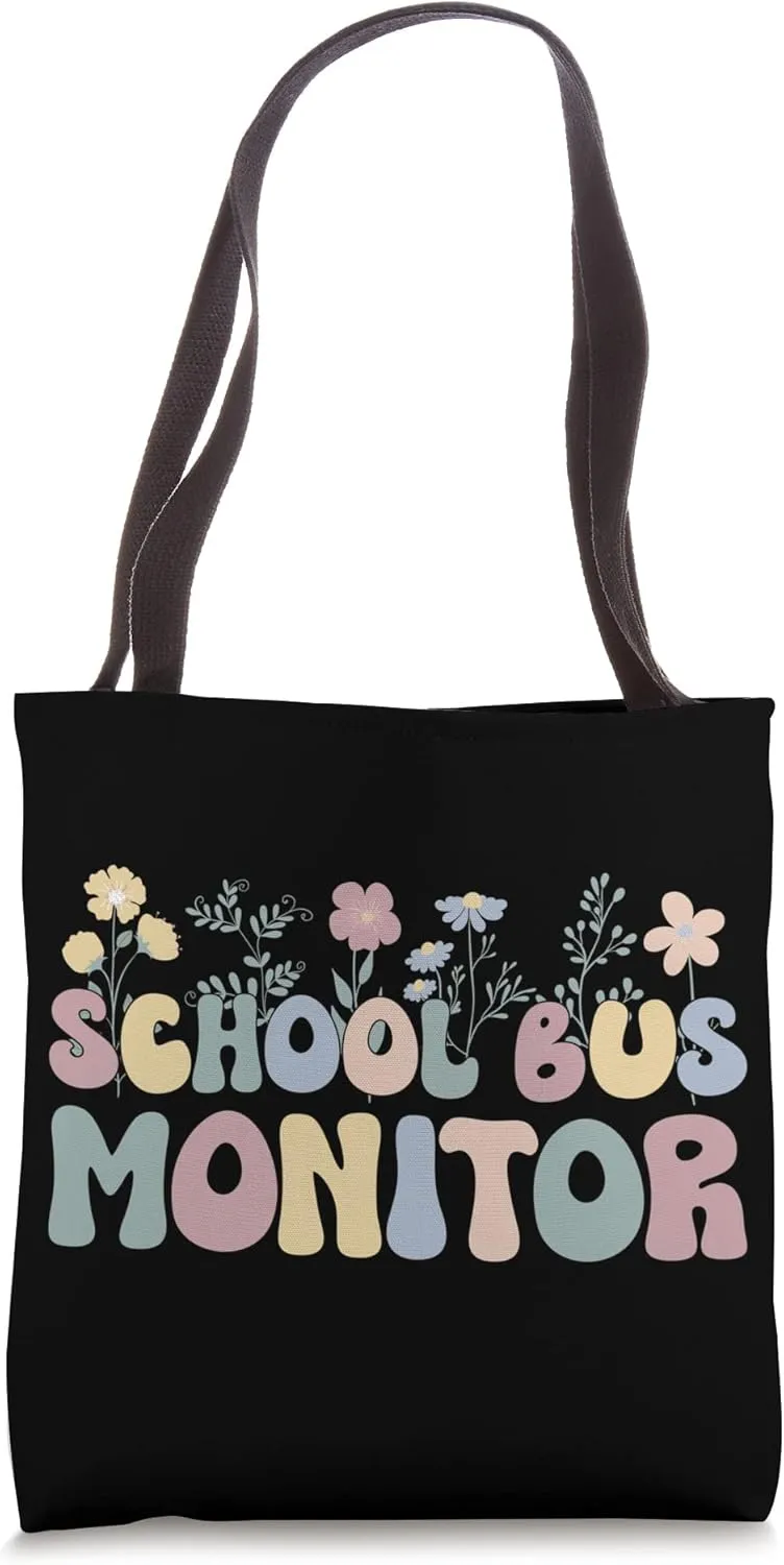 School Bus Monitor Appreciation Bus Monitor Tote Bag
