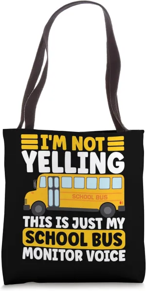School Bus Monitor Bus Aide Attendant Tote Bag