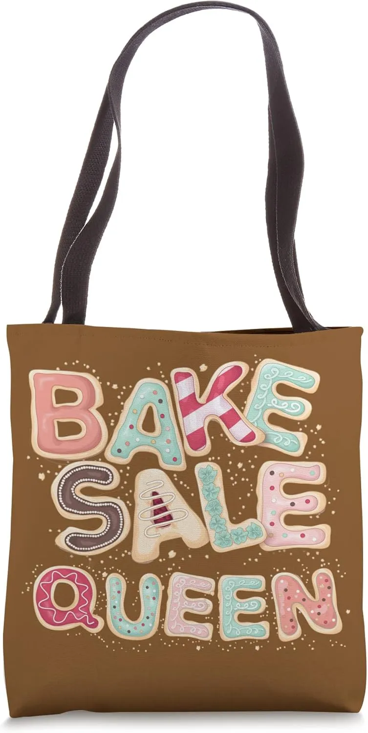 School Cookies Cupcake Bake Sale Queen Tote Bag