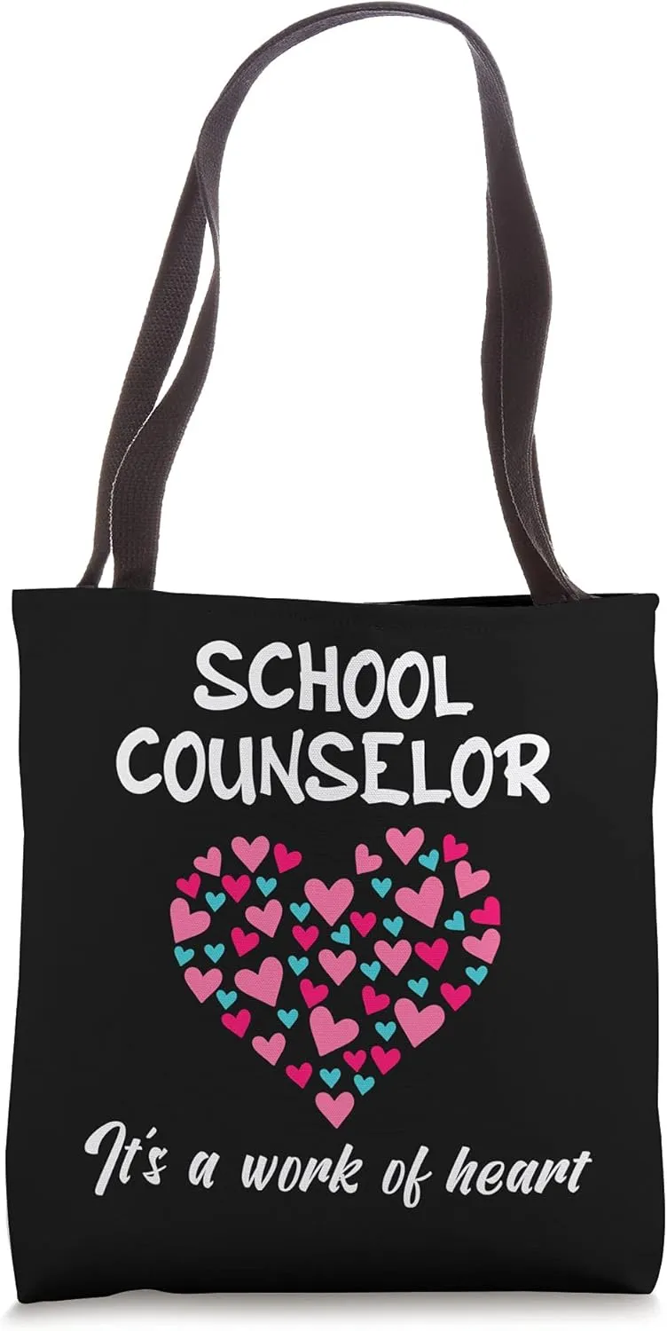 School Counselor It's A Work Of Heart Guidance Appreciation Tote Bag