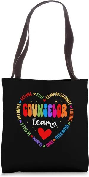 School Counselor Team Guidance Counselor Counseling Squad Tote Bag