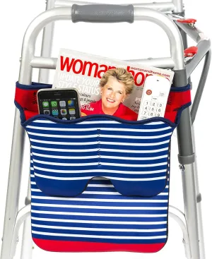 Scoot-About Bag - Walking Frame Side Storage Bag, Mobility Storage Shopping Bag, Organizer Pouch Tote, Walker Basket