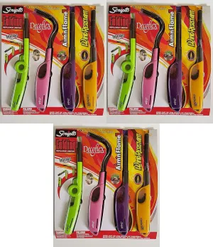 Scripto 4 Individually Packaged Multi-Purpose Utility Lighters 3 Pack