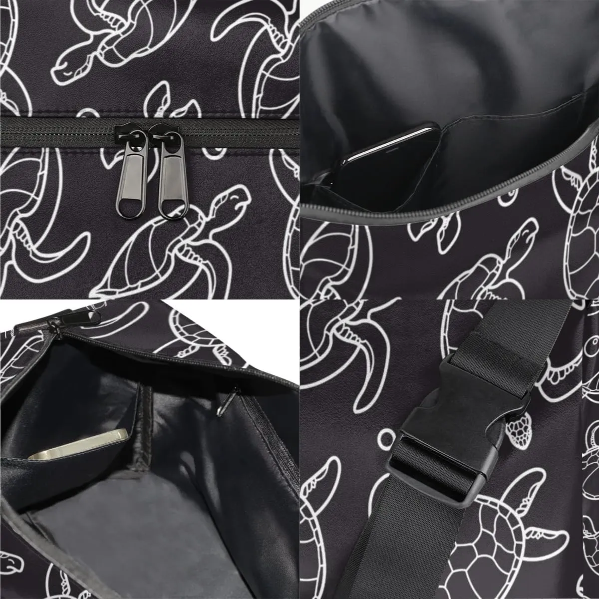 Sea Turtle Painting Small Gym Bag for Men Women Workout Sport Duffle Bag Waterproof Weekender Overnight Bag Lightweight Carry on Tote Bag Crossbody Shoulder Travel Bag for Swim Yoge Dance