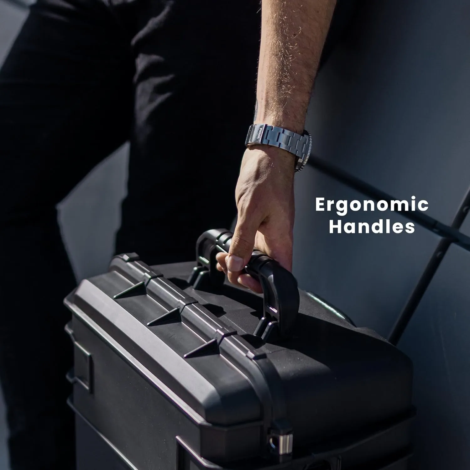 Seahorse 920 Protective Travel Suitcase with Lid Organizer - TSA Approved/Mil Spec / IP67 Waterproof/USA Made