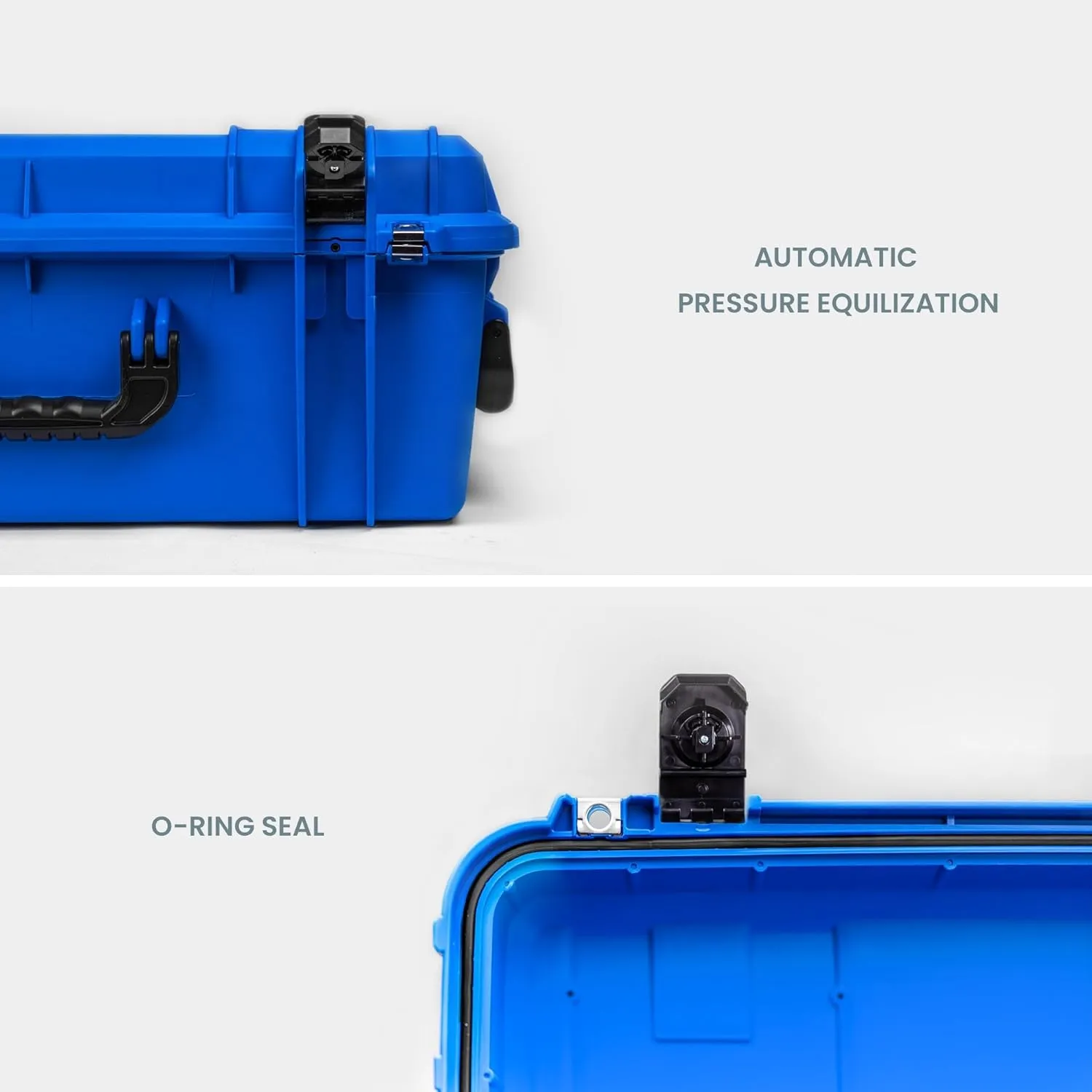 Seahorse 920 Protective Travel Suitcase with Lid Organizer - TSA Approved/Mil Spec / IP67 Waterproof/USA Made