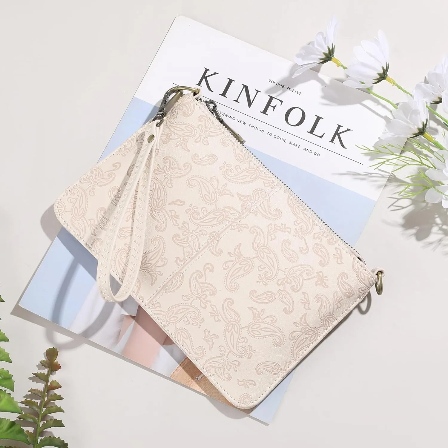 SENDEFN Leather Wristlet Clutch Small Women Crossbody Shoulder Bag Wallet Purses RIFD Card Slots