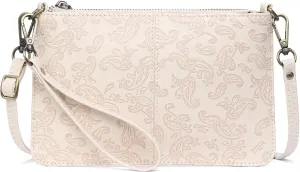 SENDEFN Leather Wristlet Clutch Small Women Crossbody Shoulder Bag Wallet Purses RIFD Card Slots
