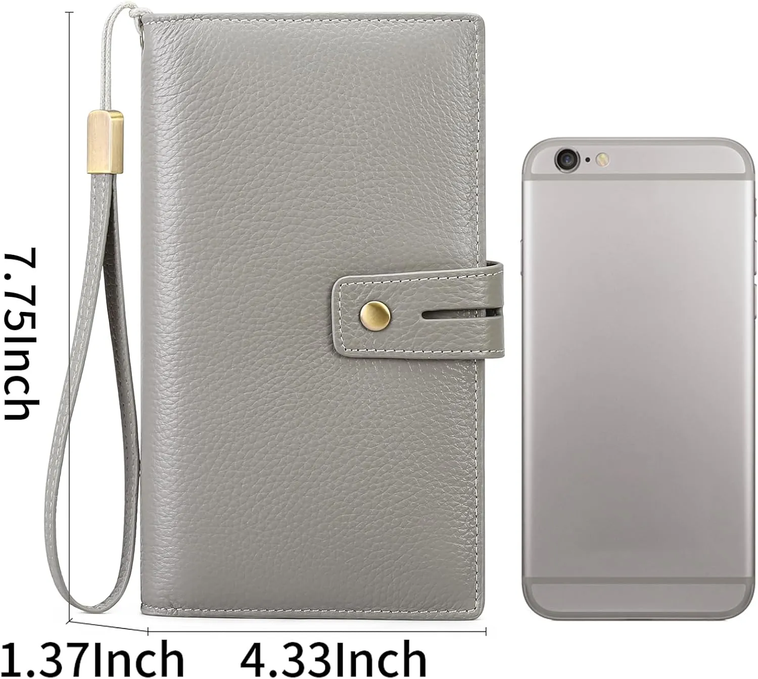 SENDEFN Women's Wallet Large Capacity RFID Blocking Leather Wallets Credit Cards Organizer with Checkbook Holder