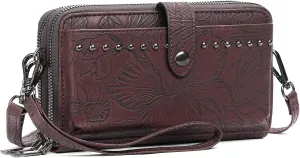 SENDEFN Wristlet Wallet Small Cell Phone Purse Crossbody Bags for Women