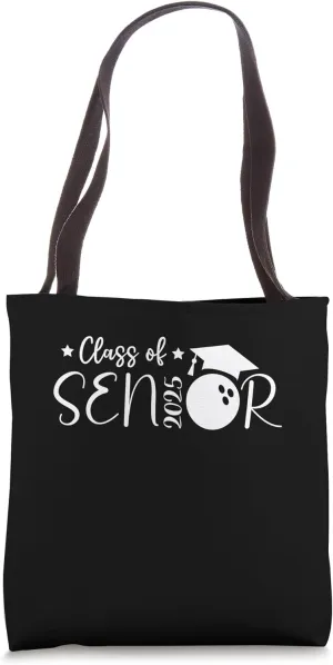 Senior 2025 Bowling Player Class Of 2025 Graduation Seniors Tote Bag