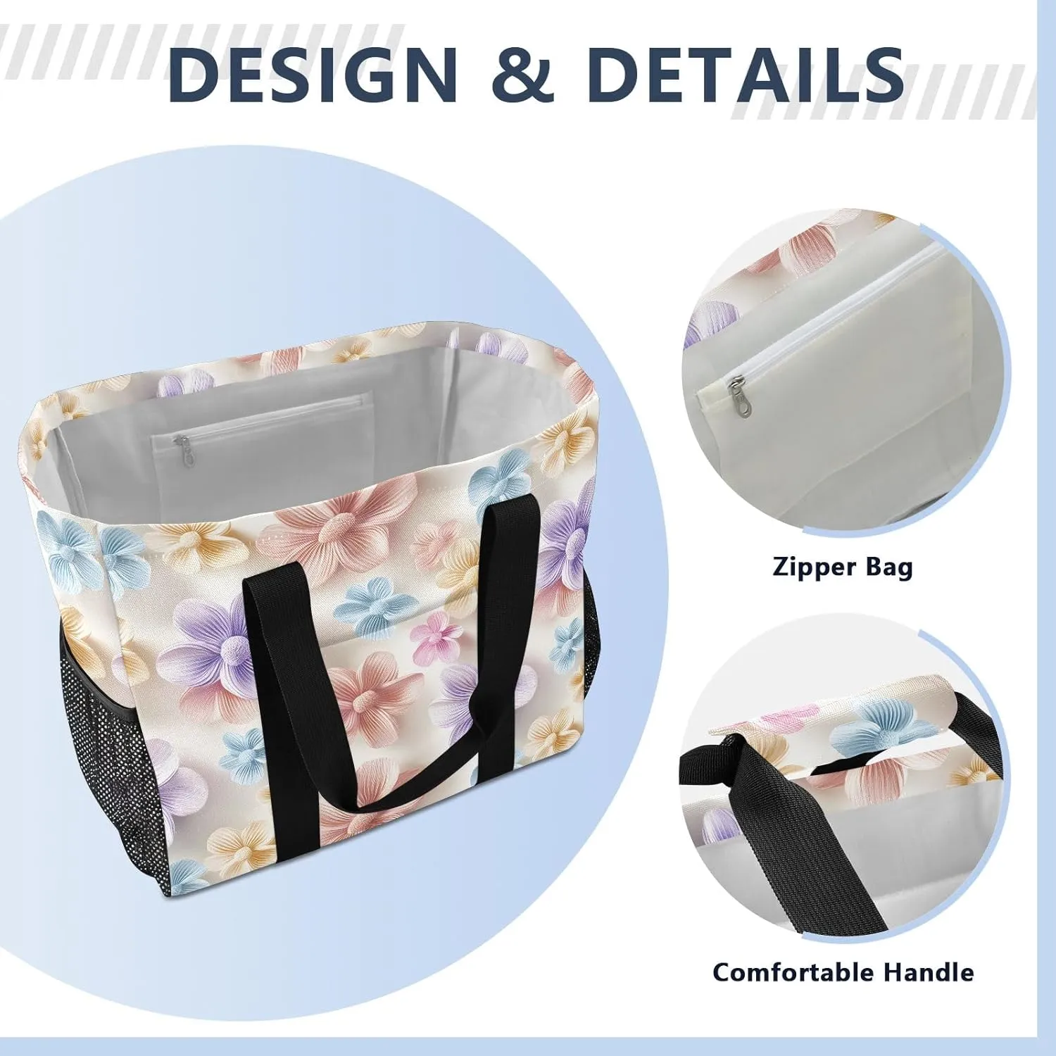 senya Women's Handbag Large Beach Tote Bag Zippered Handbag Quilted Shoulder Bag for Travel Work Gym