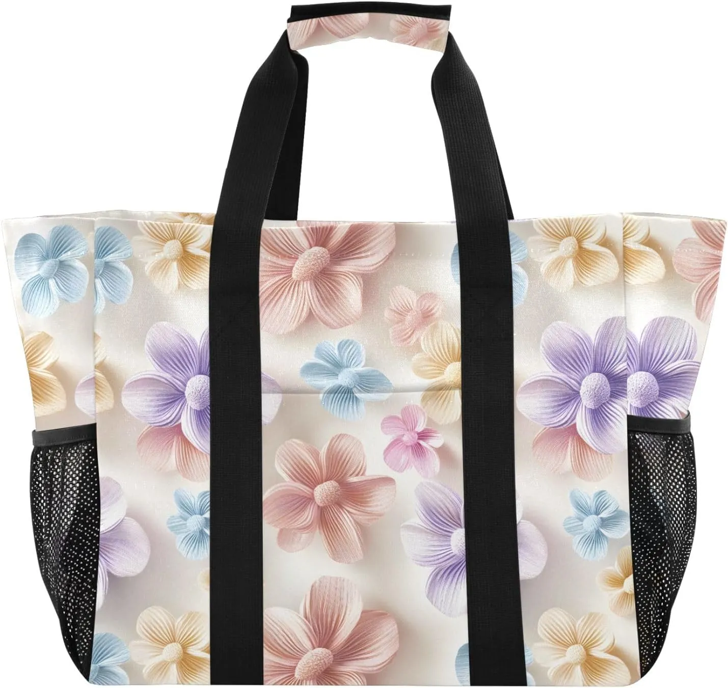 senya Women's Handbag Large Beach Tote Bag Zippered Handbag Quilted Shoulder Bag for Travel Work Gym