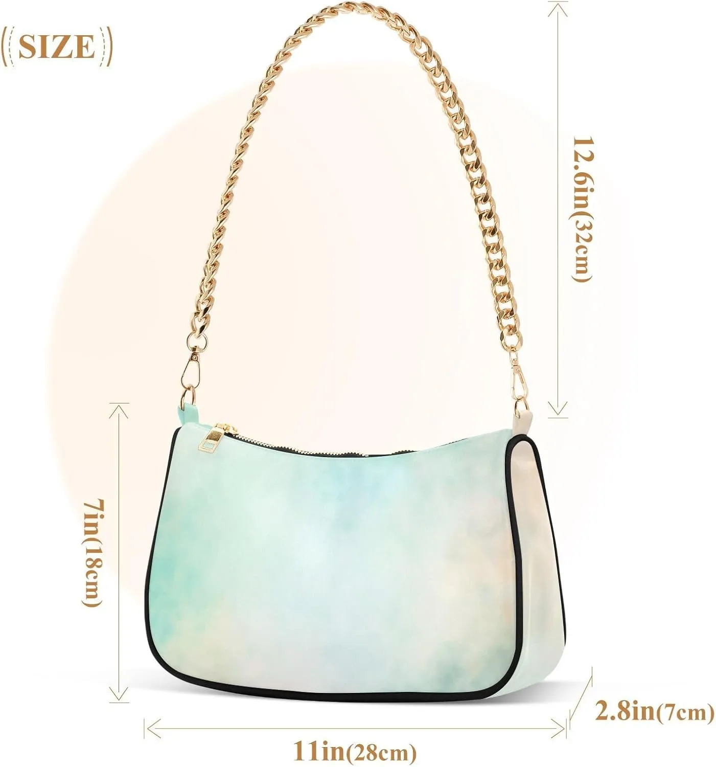 Shoulder Purses for Women Wedding Purses Cocktail Prom Handbag with Chain Strap Multicolor 1