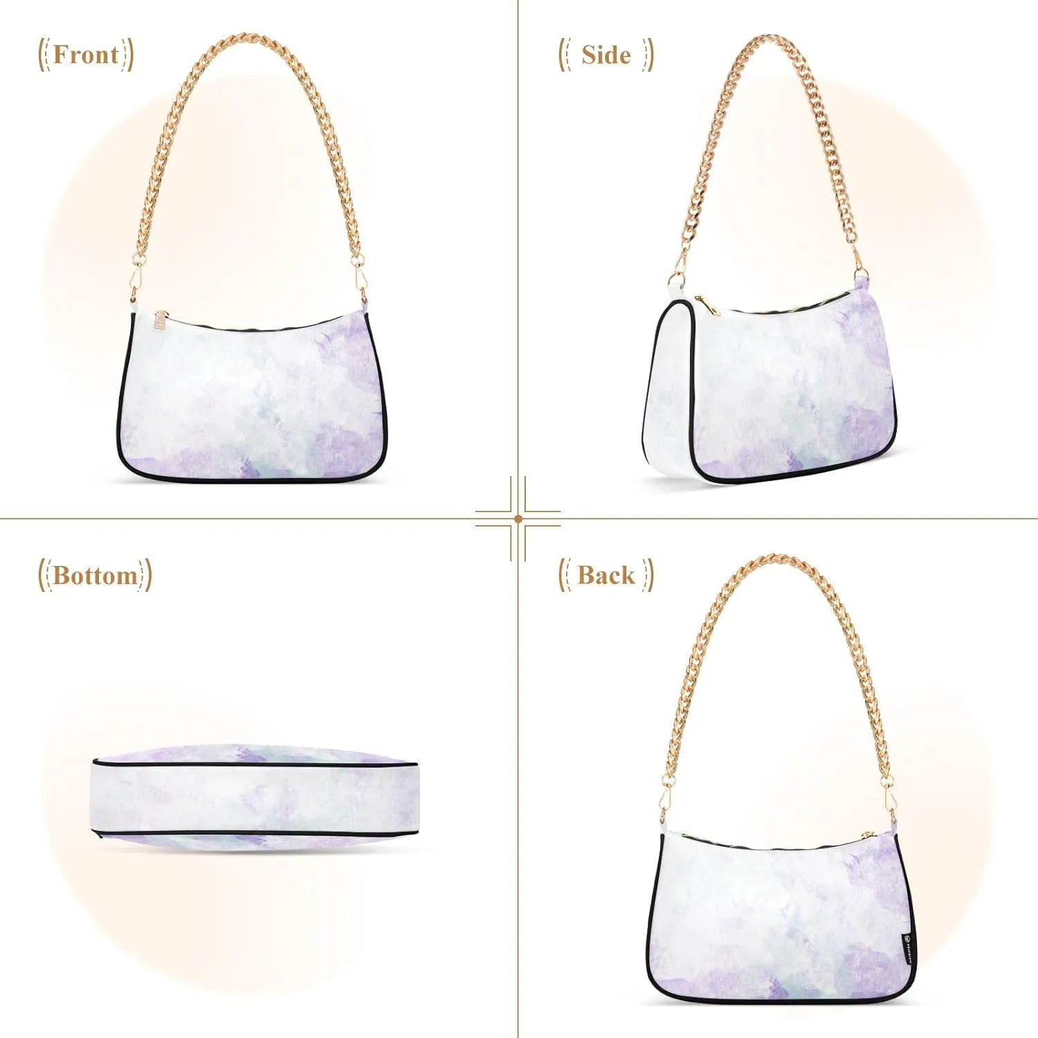 Shoulder Purses for Women Wedding Purses Cocktail Prom Handbag with Chain Strap Multicolor 1