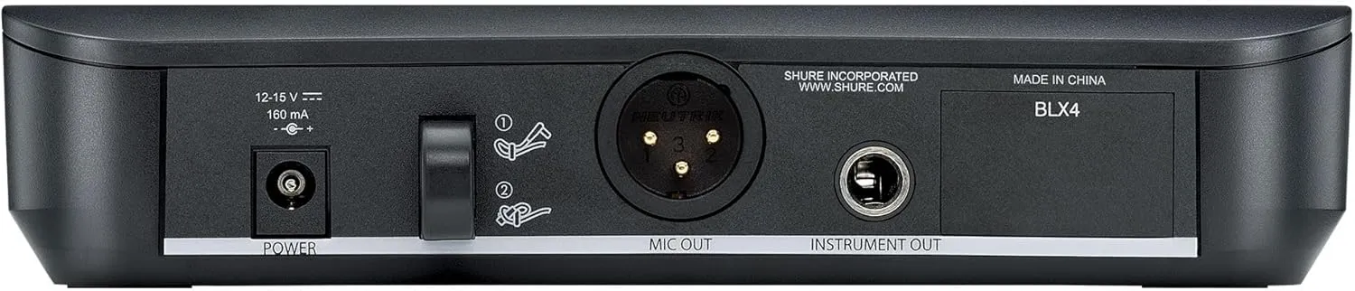 Shure BLX14/SM31 Wireless Microphone System for Fitness and Aerobics - 14-Hour Battery Life, 300 ft Range | Includes SM31FH Fitness Headset Mic, Single Channel Receiver | H9 Band (BLX14/SM31-H9)