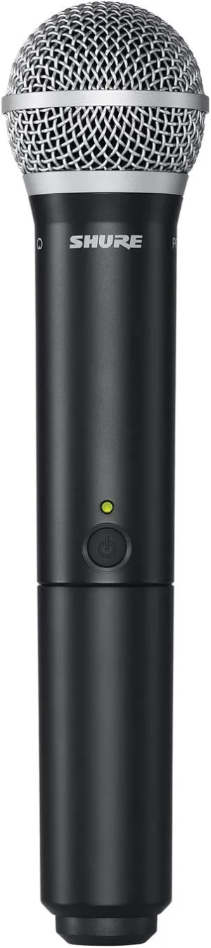 Shure BLX2/B58 Handheld Transmitter with PG58 Vocal Mic Capsule - for use with BLX Wireless Microphone Systems, Receiver Sold Separately | H10 Band (BLX2/PG58=-H10)