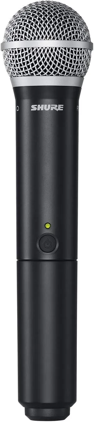 Shure BLX2/B58 Handheld Transmitter with PG58 Vocal Mic Capsule - for use with BLX Wireless Microphone Systems, Receiver Sold Separately | H10 Band (BLX2/PG58=-H10)
