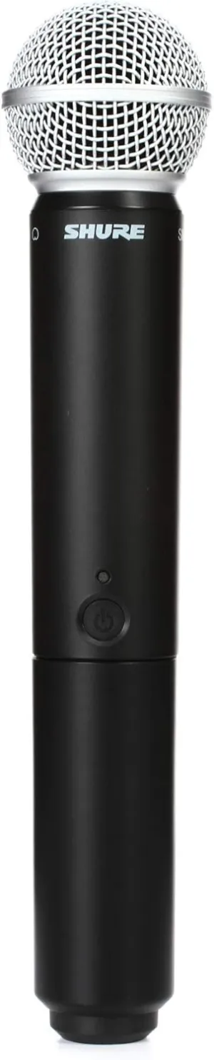 Shure BLX2/B58 Handheld Transmitter with SM58 Vocal Mic Capsule - for use with BLX Wireless Microphone Systems, Receiver Sold Separately | J11 Band (BLX2/SM58=-J11)