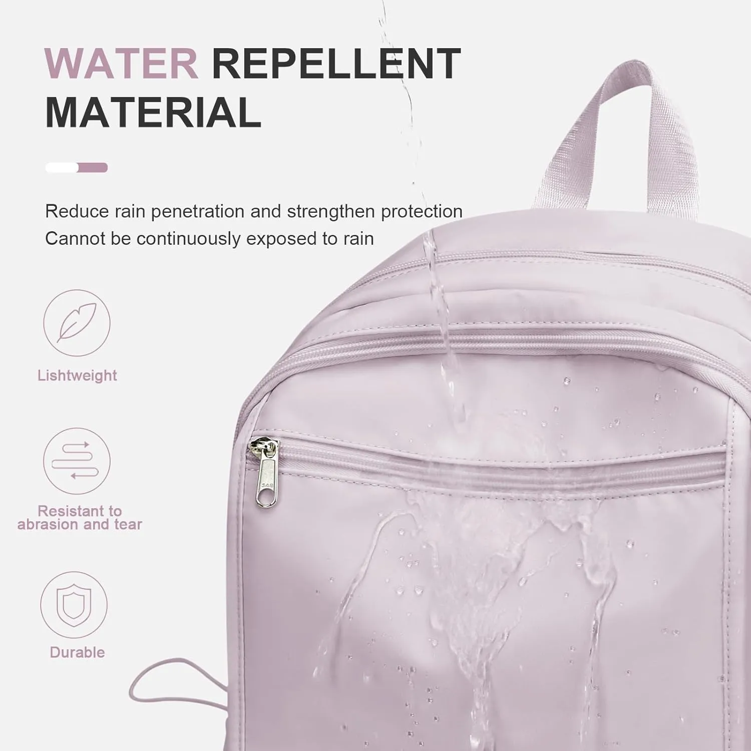 Simple School Backpack For Women,Lightweight College Backpack,High School Bag For Teens Boys Girls,Casual daypack Small Travel Backpacks Men Kawaii Bookbag(Purple)
