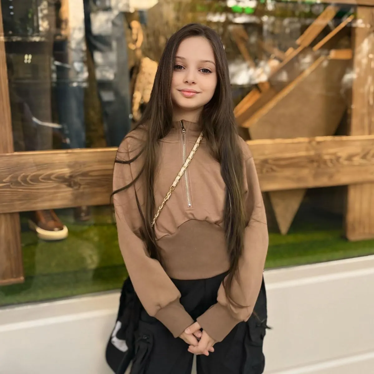 Simplee kids Cute Sweatshirts for Teen Girls Solid Pullover Half-Zip Hoodies 2024 Fall Tops 5-14T