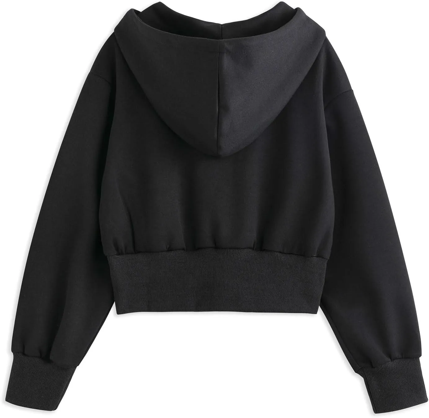 Simplee kids Cute Sweatshirts for Teen Girls Solid Pullover Half-Zip Hoodies 2024 Fall Tops 5-14T